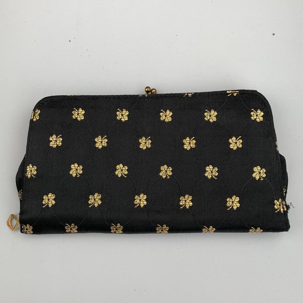 Black and Gold Clover Clutch - OBO